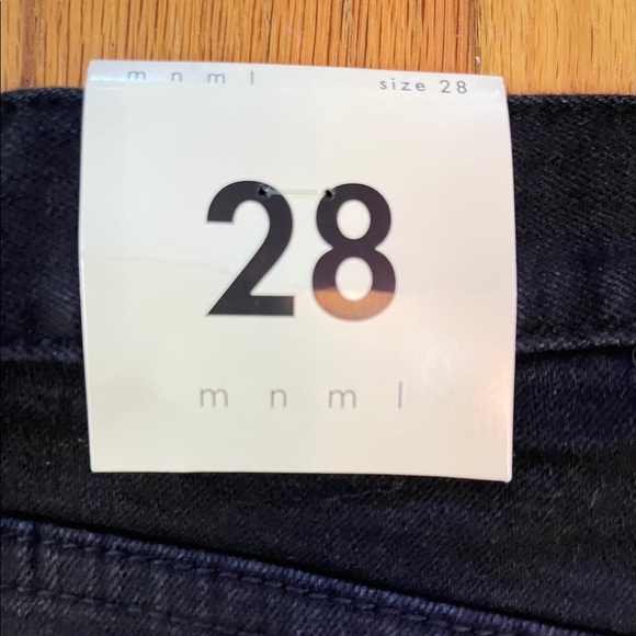 NWT - MNML M1 Stretch Zipper Denim [BLACK] - Picture 3 of 7